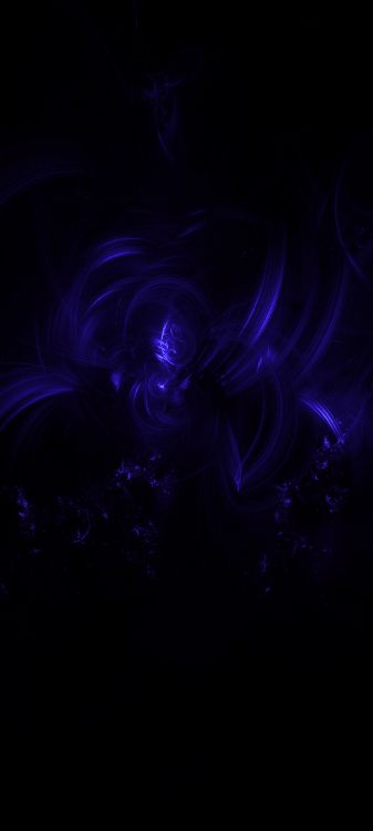 Обои темнота, фрактальное искусство, пурпур, Фиолетовый, арт в разрешении 1080x2400