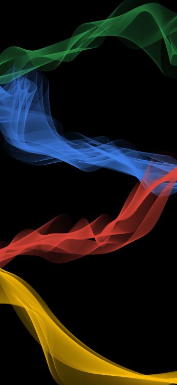 Обои дым, материальное свойство, электрик, арт, пурпурный цвет в разрешении 1440x3120