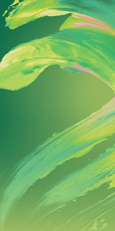 Обои Bluboo S3, смартфон, зеленый, красочность, жидкий в разрешении 1080x2160