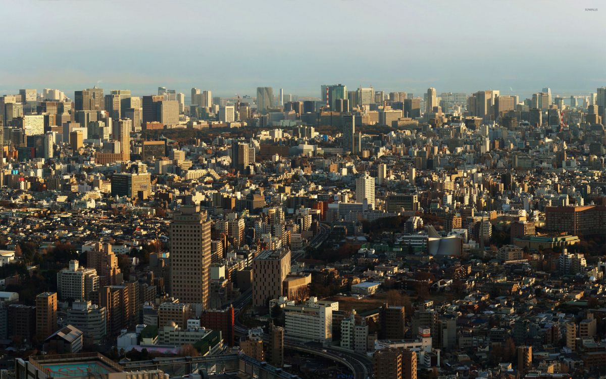 Обои городской пейзаж, город, метрополия, городской район, линия горизонта в разрешении 2880x1800