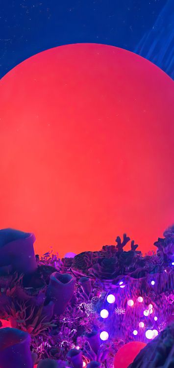 Обои свет, дизайн, красное бумажное сердце, лого, 2019 в разрешении 1420x3000