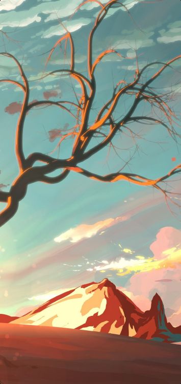 Обои цифровое искусство, арт, живопись, иллюстрация, рисование в разрешении 1080x2280