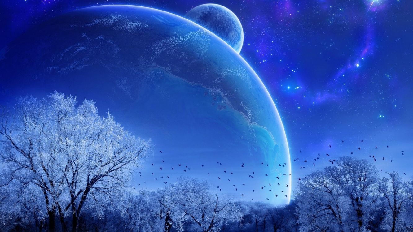 Обои природа, синий, атмосфера, космическое пространство, астрономический объект в разрешении 3840x2160