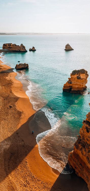 Обои пейзаж, пейзажная живопись, живопись, вода, гидроресурсы в разрешении 1516x3200