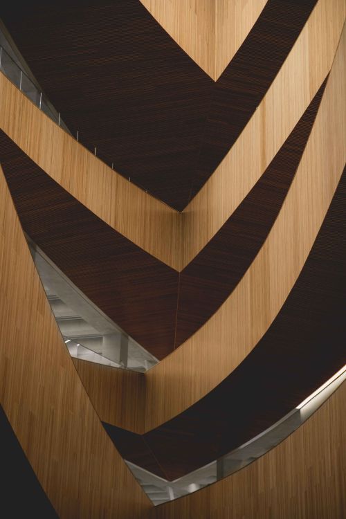 Обои дизайн, здание, цвет беж, потолок, этаж в разрешении 4160x6240