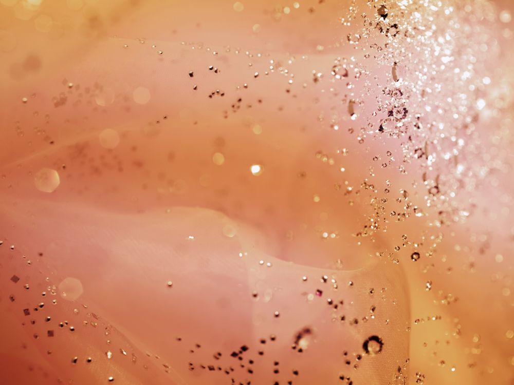 Обои вода, падение, жидкость пузырь, персик, влага в разрешении 2560x1920