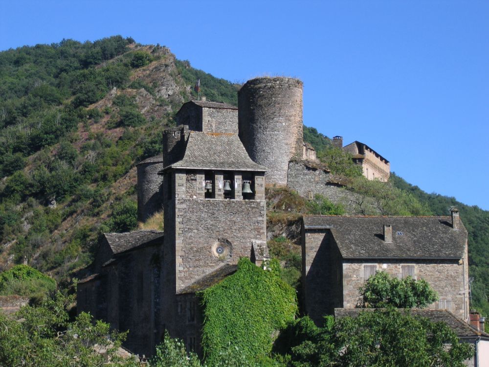 Обои средневековая архитектура, Brousse-Ле-Chteau, деревня, здание, замок в разрешении 2592x1944