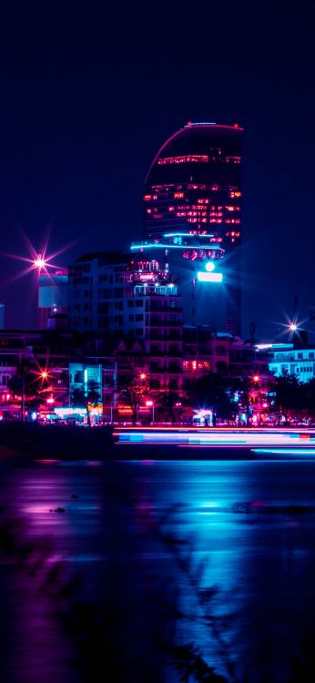 Обои Карла Росн Калеруега, архитектура, вода, здание, синий в разрешении 1080x2340