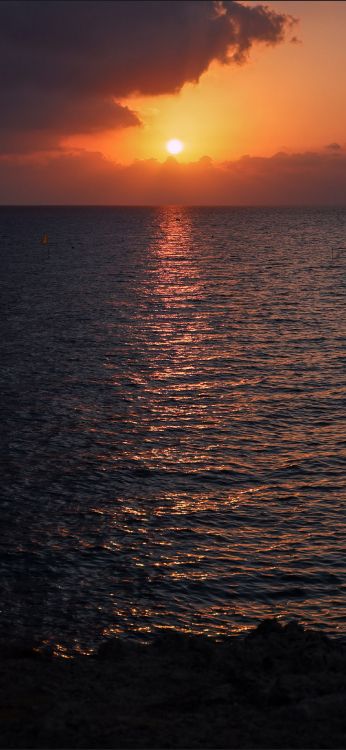 Обои море, вода, облако, атмосфера, гидроресурсы в разрешении 1890x4096