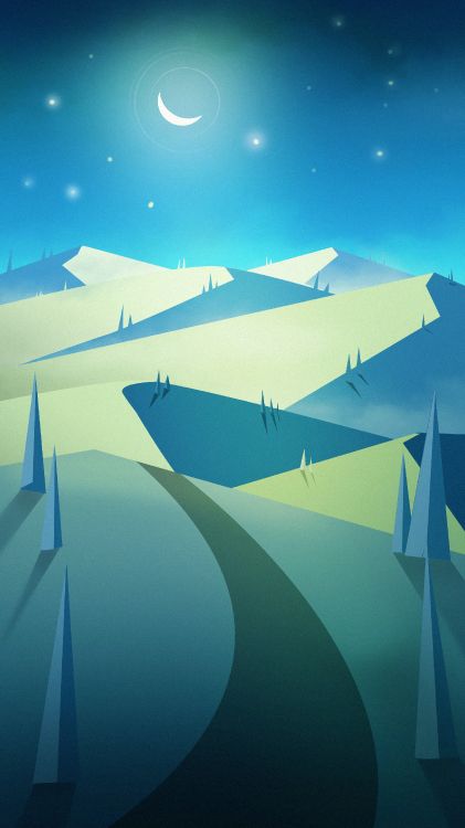 Обои иллюстрация, синий, дневное время, архитектура, лазурный в разрешении 2160x3840