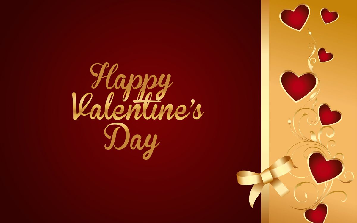 Обои День Святого Валентина, поздравительная открытка, Любовные Валентинки, роман, сердце в разрешении 2880x1800