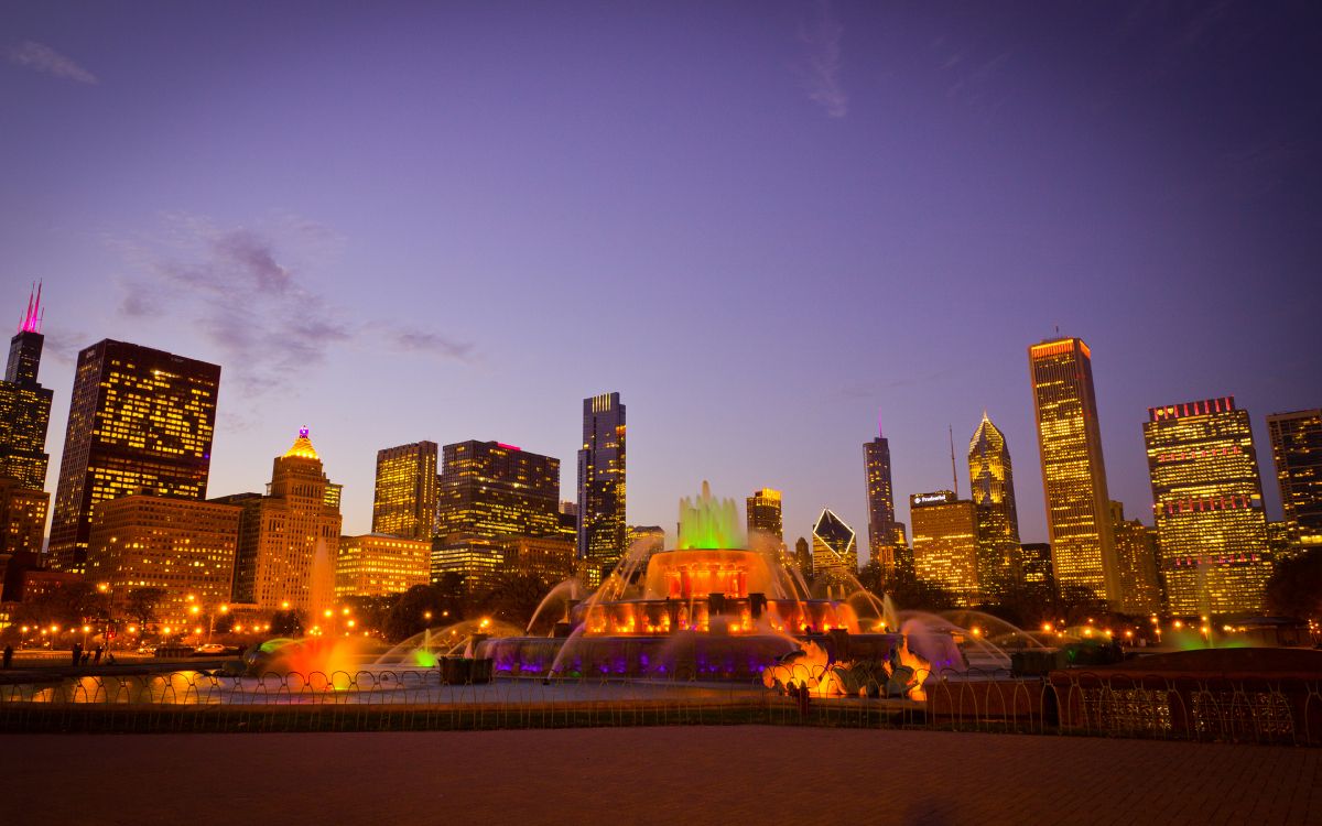 Обои городской пейзаж, ночь, горизонт, город, линия горизонта в разрешении 3840x2400