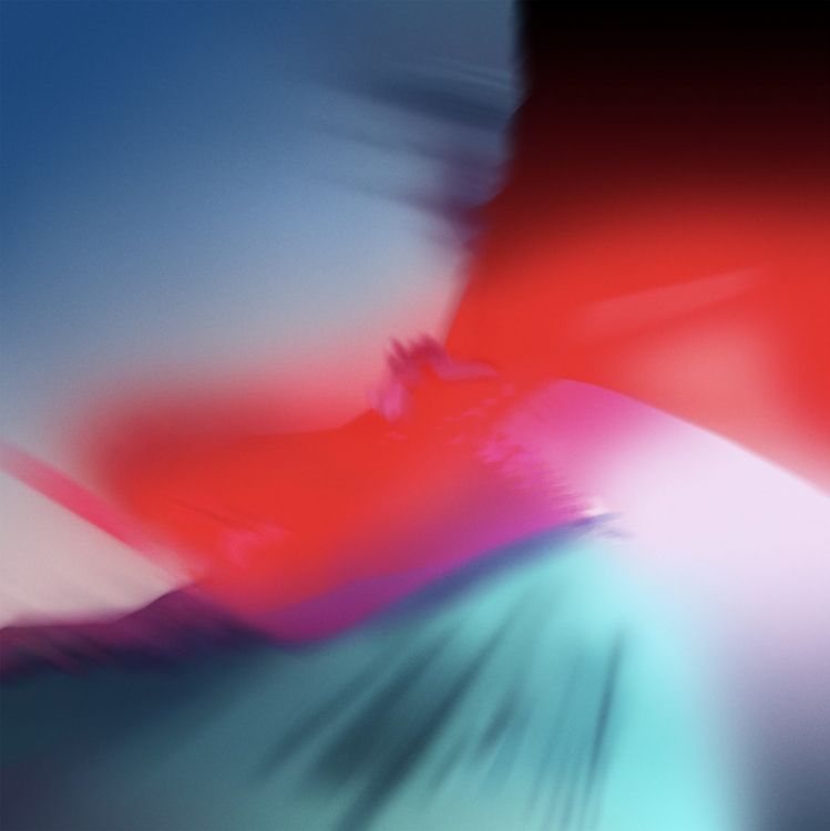 Обои яблоко, ios, iOS 12, вода, Фиолетовый в разрешении 1464x1464