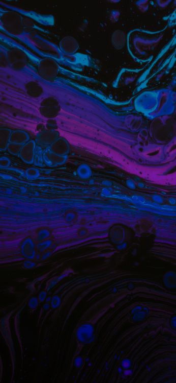 Обои свет, фрактальное искусство, пурпур, природа, лазурный в разрешении 1170x2535