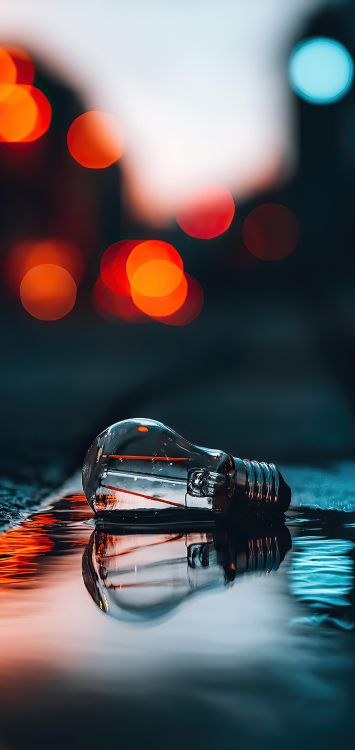 Обои вода, жидкий, свет, автомобильное освещение, жидкость в разрешении 1422x3000