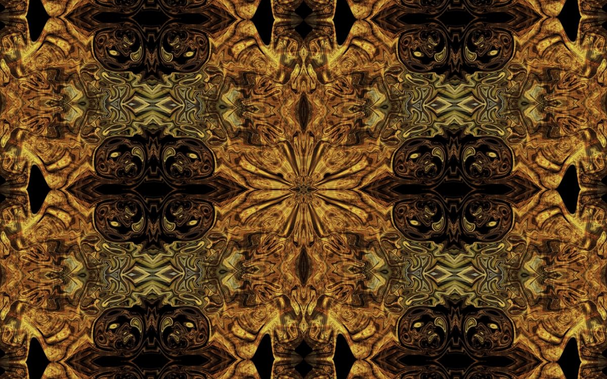 Обои калейдоскоп, узор, симметрия, дизайн, фрактальное искусство в разрешении 2560x1600