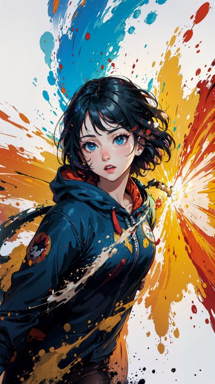 Обои мультик, иллюстрация, мультфильм, рукав, арт в разрешении 936x1664