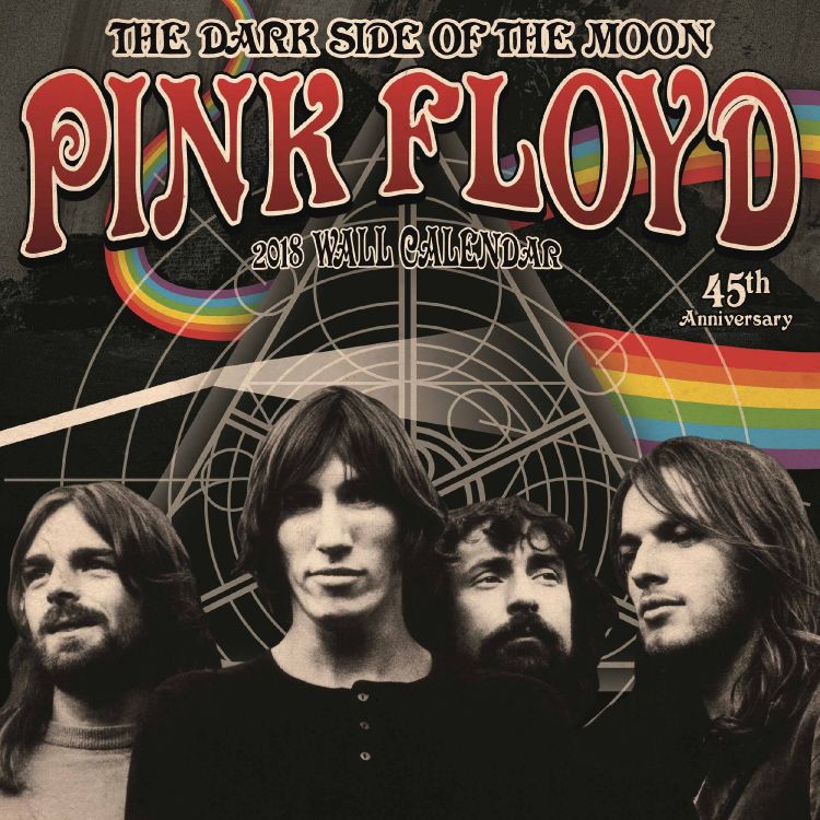 Обои розовый плакат Флойд, Pink Floyd, постер, Темная сторона Луны, обложка альбома в разрешении 2500x2500