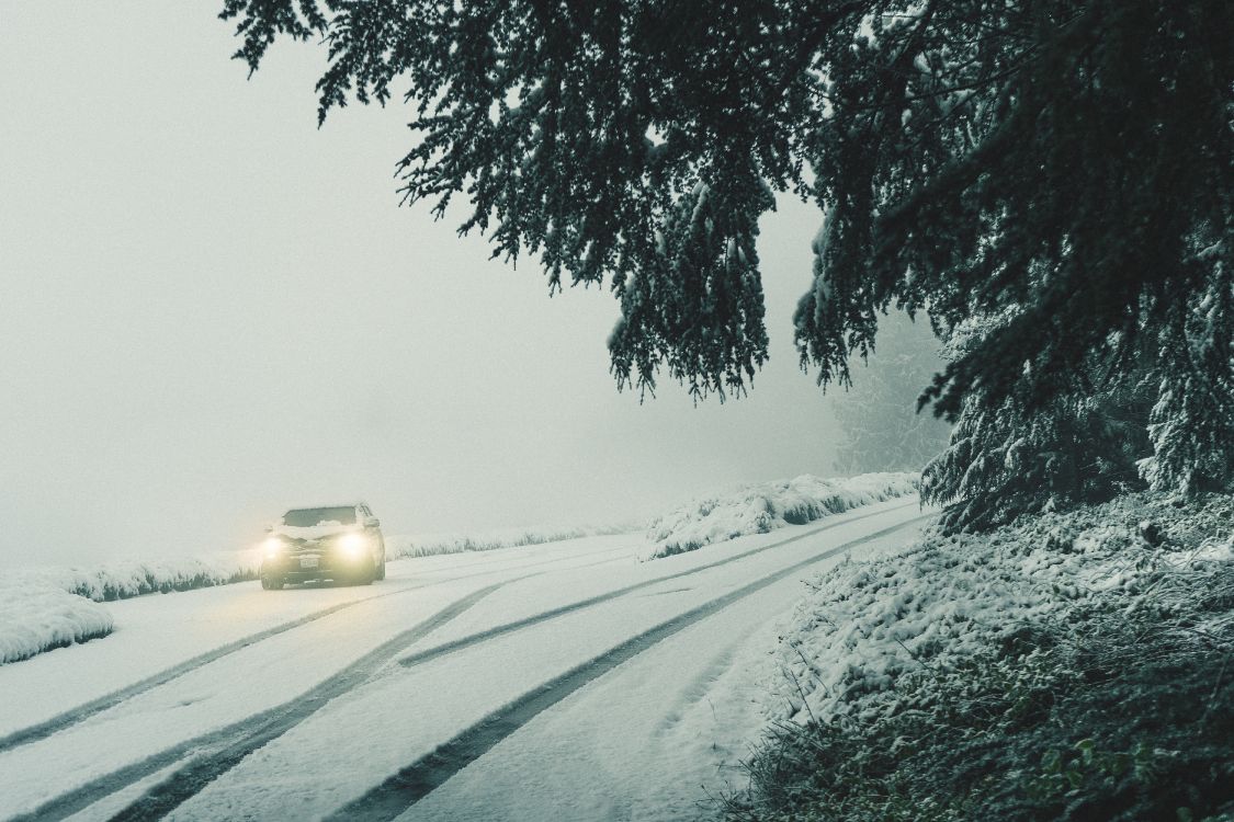 Обои авто, снег, зима, зимний шторм, метель в разрешении 6000x4000