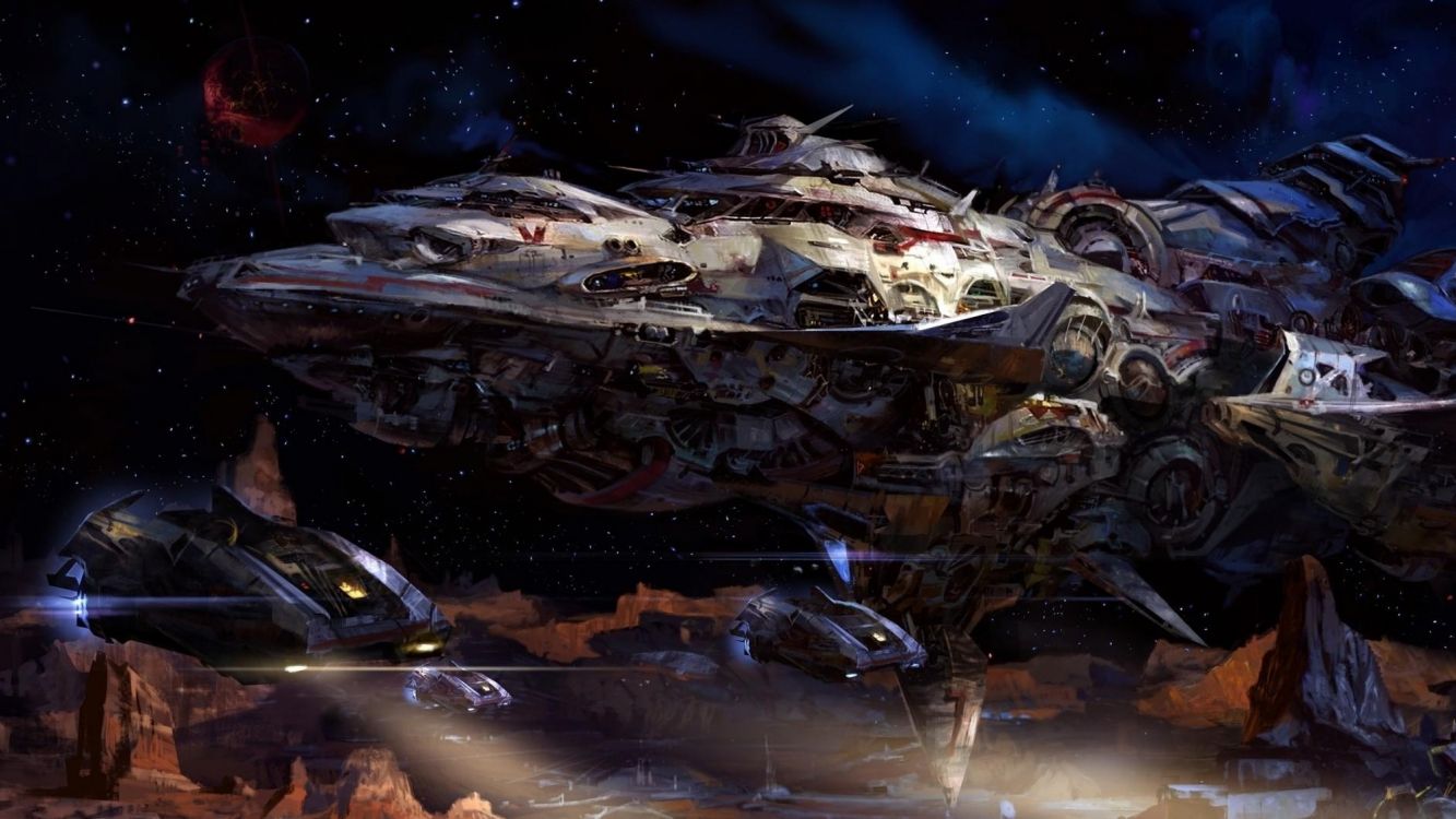 Обои космический аппарат, космос, автомобильный дизайн, Буран, планета в разрешении 2560x1440