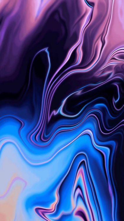 Обои яблоко, Apple МасВоок Pro, красочность, синий, пурпур в разрешении 1080x1920