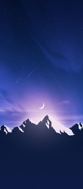 Обои гора, Долина, яблоко, смартфон, ios в разрешении 1242x2800