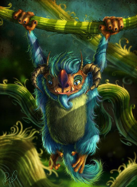 Обои цифровое искусство, арт, иллюстрация, мифология, мультик в разрешении 1920x2613