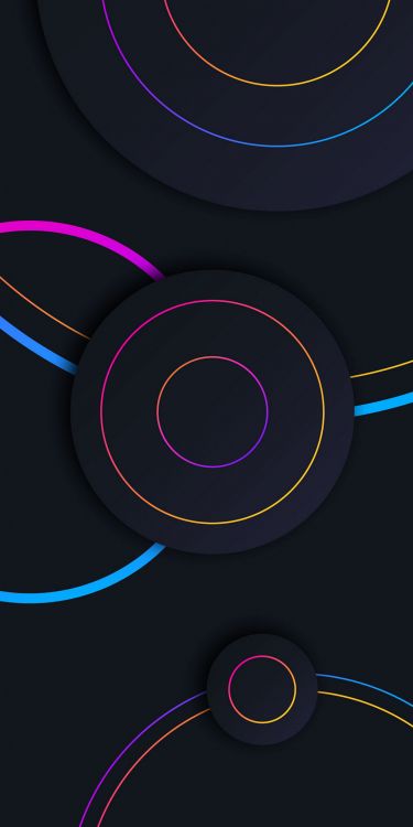 Обои круг, газ, электрик, узор, пурпурный цвет в разрешении 1080x2160