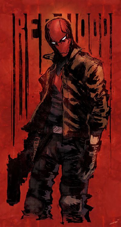 Обои Джейсон Тодд, Бэтмен, Джокер, Робин, комиксы dc в разрешении 1368x2560