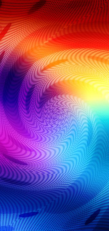 Обои Апельсин, фрактальное искусство, красочность, вода, пурпур в разрешении 1440x3040