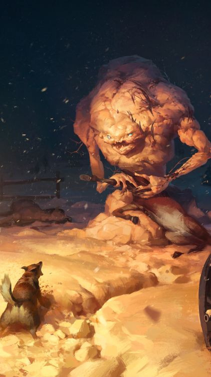 Обои иллюстрация, арт, фэнтези, концепт арт, произведение искусства в разрешении 1080x1920