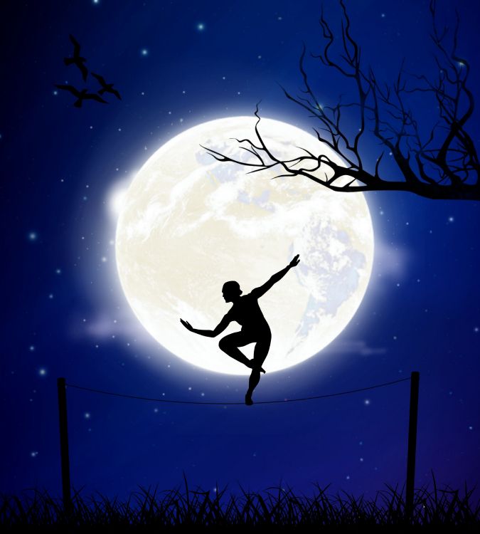 Обои лунный свет, небесное явление, космос, астрономический объект, ночь в разрешении 3630x4030