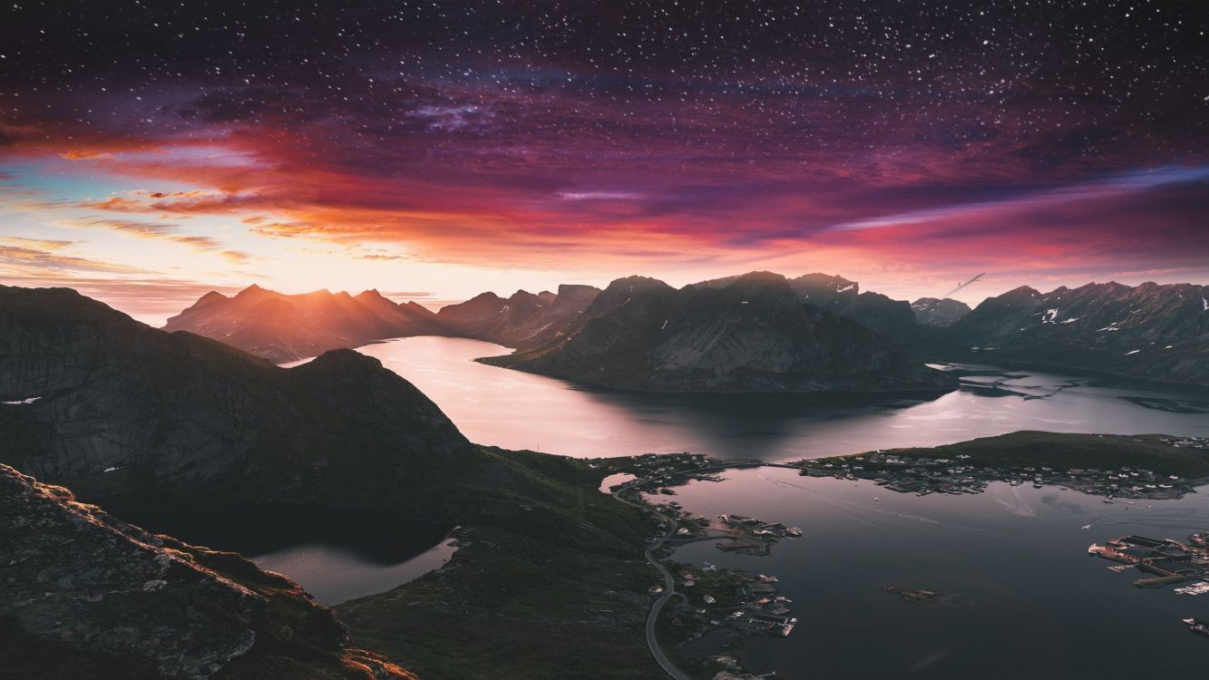 Обои пейзаж, природа, природный ландшафт, облако, отражение в разрешении 2560x1440