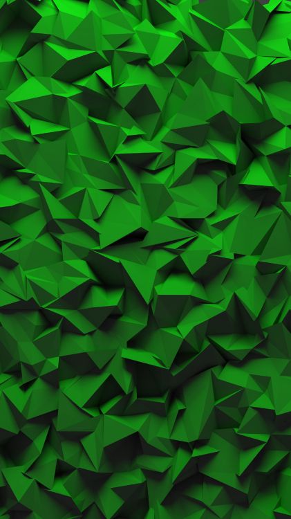 Обои зеленый, узор, симметрия, бумага искусства, геометрия в разрешении 2160x3840