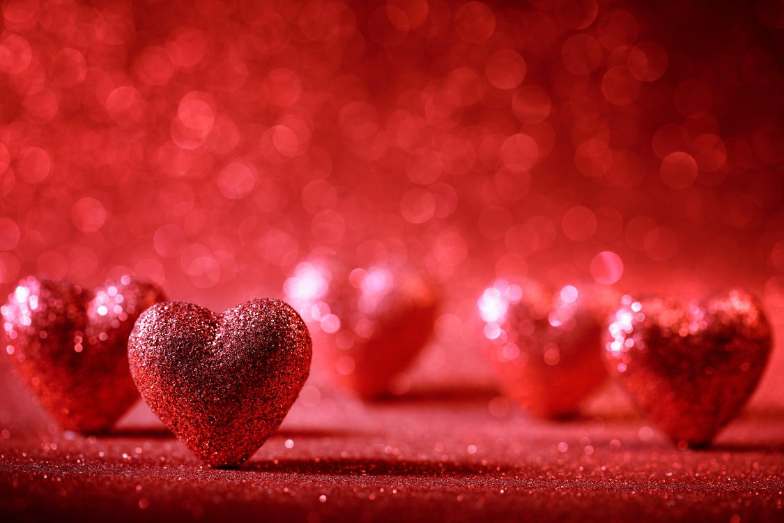 Обои День Святого Валентина, сердце, красный цвет, любовь, роман в разрешении 5760x3840
