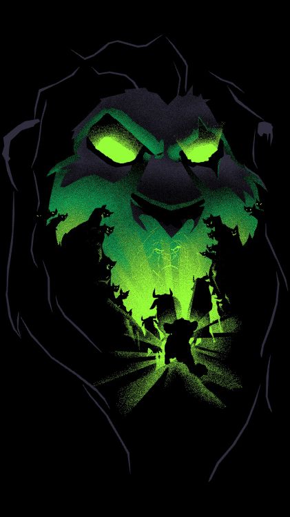 Обои Лев, графический дизайн, Уолт Дисней, рисование, фан арт в разрешении 2160x3840