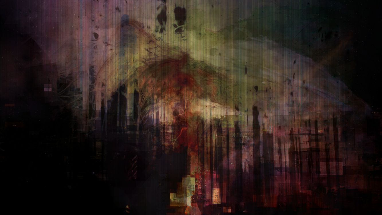 Обои темнота, живопись, арт, визуальное искусство, пещера в разрешении 2560x1440