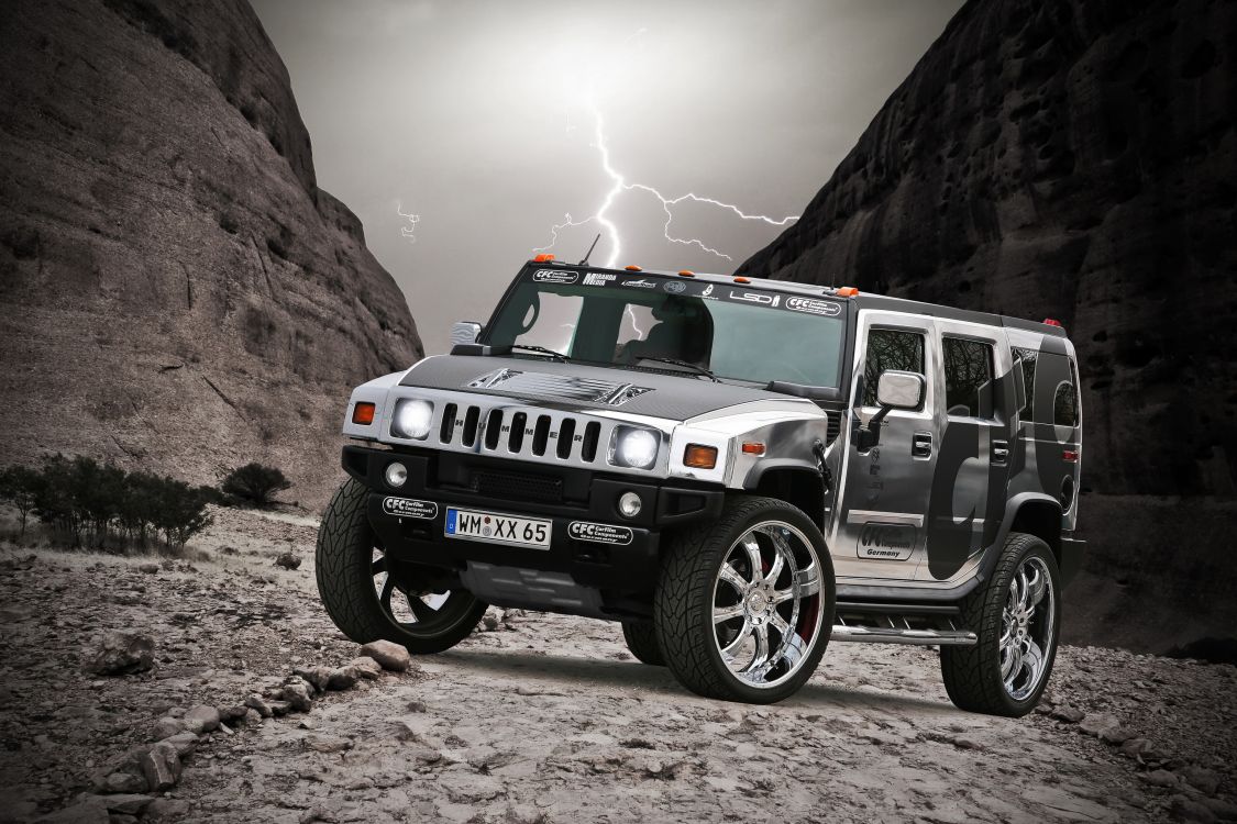 Обои Hummer, авто, 2006 Хаммер Н2, джип, шина в разрешении 3072x2048