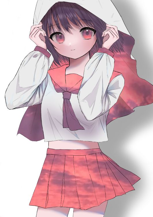 Обои аниме с плащом, аниме, рукав, форма, волосы в разрешении 2480x3508