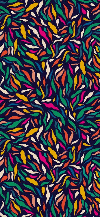 Обои узор, красочность, желтый, Апельсин, розовый в разрешении 1420x3073