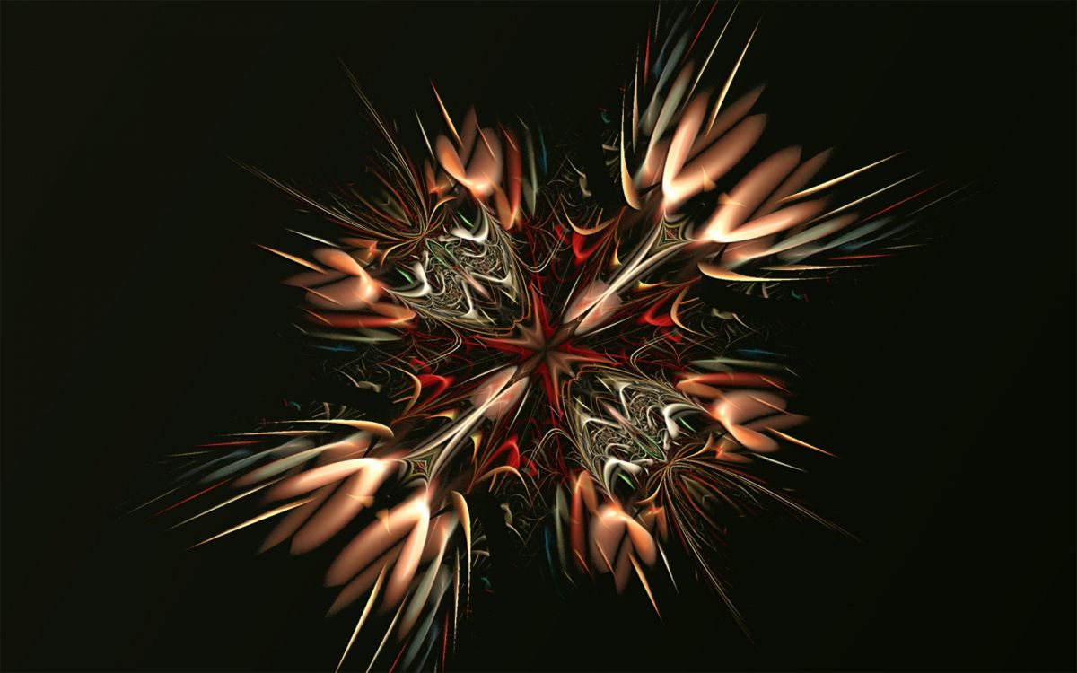 Обои фигура, Геометрическая форма, абстракция, салют, фрактальное искусство в разрешении 1920x1200