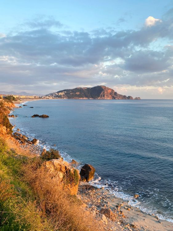 Обои Клеопатра Бич, вода, облако, лазурный, растение в разрешении 3024x4032