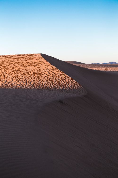 Обои поющий песок, математика, склон, природный ландшафт, эрг в разрешении 3648x5472