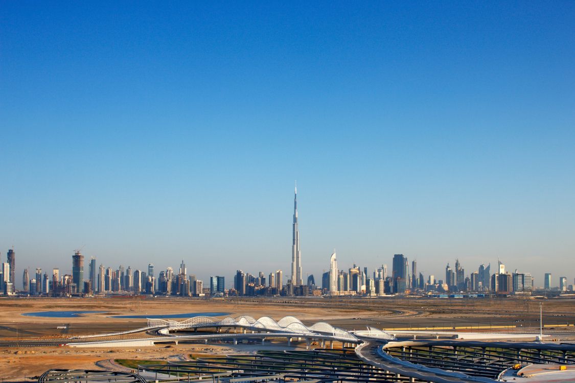 Обои Бурдж Халифа, городской пейзаж, город, линия горизонта, городской район в разрешении 3000x2000