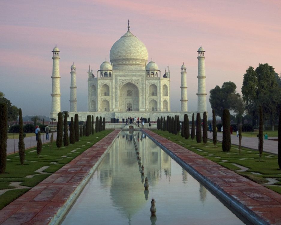 Обои Тадж-Махал, Агра Форт, памятник, ориентир, Чудеса мира в разрешении 2560x2048