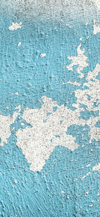 Обои стена, живопись, текстура, синий, бирюза в разрешении 1080x2340