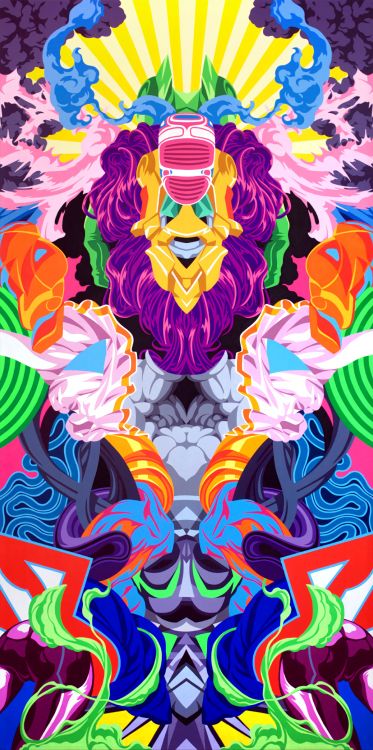 Обои абстрактное искусство, иллюстрация, психоделическое искусство, артист, арт в разрешении 2700x5418