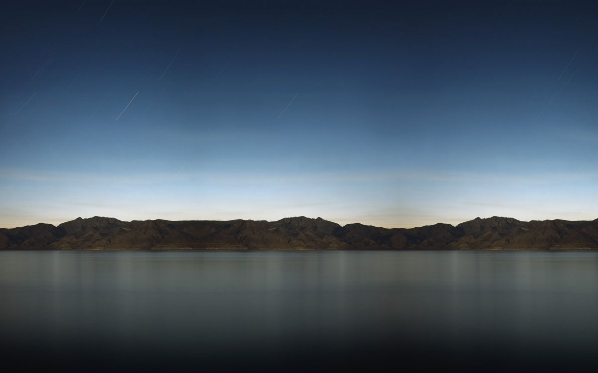 Обои вода, горизонт, отражение, водохранилище, нагорье в разрешении 1920x1200