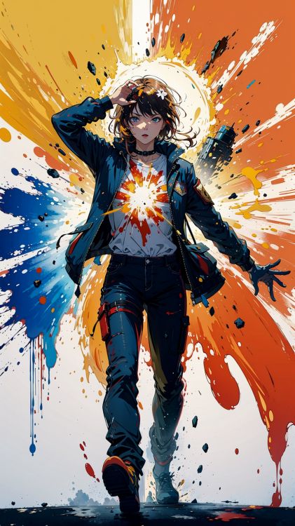 Обои иллюстрация, телефон, смартфон, арт, мультик в разрешении 936x1664