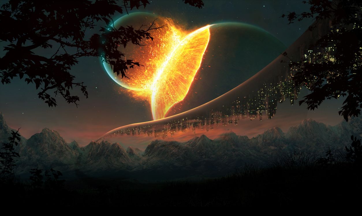 Обои природа, атмосфера, свет, космос, астрономический объект в разрешении 1920x1148